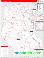 Jefferson County, MO Wall Map Zip Code