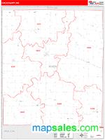 Knox County, MO Wall Map Zip Code