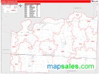 Lafayette County, MO Wall Map