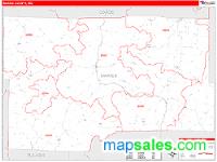 Maries County, MO Wall Map