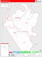 Mississippi County, MO Wall Map