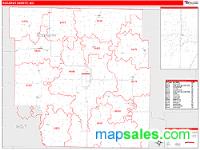 Nodaway County, MO Wall Map Zip Code