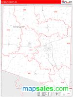 Randolph County, MO Wall Map Zip Code