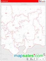 Ray County, MO Wall Map Zip Code