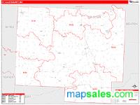 St. Clair County, MO Wall Map