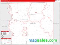 Schuyler County, MO Wall Map Zip Code