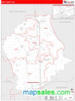 Scott County, MO Wall Map Zip Code