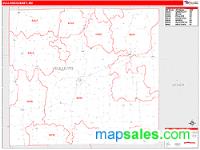 Sullivan County, MO Wall Map