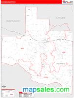Warren County, MO Wall Map Zip Code
