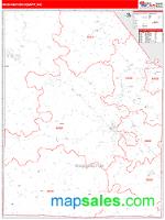Washington County, MO Wall Map Zip Code