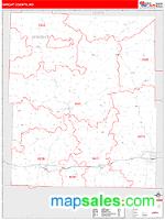 Wright County, MO Wall Map Zip Code