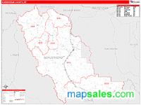 Beaverhead County, MT Wall Map Zip Code