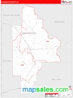 Broadwater County, MT Wall Map Zip Code