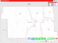 Daniels County, MT Wall Map Zip Code