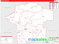 Fergus County, MT Wall Map Zip Code