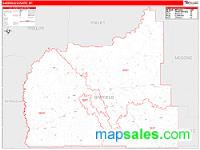 Garfield County, MT Wall Map Zip Code