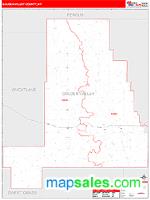 Golden Valley County, MT Wall Map Zip Code