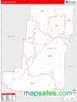Phillips County, MT Wall Map Zip Code
