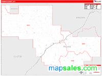 Prairie County, MT Wall Map Zip Code