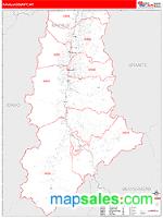 Ravalli County, MT Wall Map Zip Code
