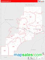 Stillwater County, MT Wall Map Zip Code