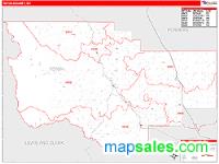 Teton County, MT Wall Map Zip Code