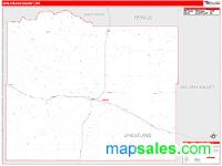 Wheatland County, MT Wall Map Zip Code