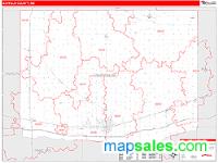 Buffalo County, NE Wall Map Zip Code