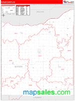 Butler County, NE Wall Map Zip Code