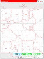 Clay County, NE Wall Map Zip Code
