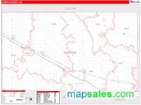 Dawson County, NE Wall Map Zip Code