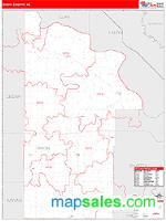 Dixon County, NE Wall Map Zip Code