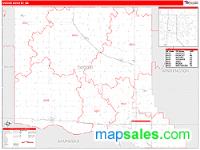 Dodge County, NE Wall Map Zip Code