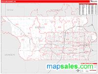 Douglas County, NE Wall Map Zip Code