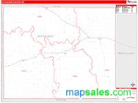 Hitchcock County, NE Wall Map Zip Code