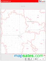 Jefferson County, NE Wall Map Zip Code
