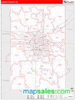 Lancaster County, NE Wall Map Zip Code