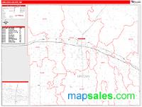 Lincoln County, NE Wall Map