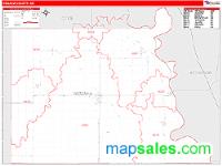 Nemaha County, NE Wall Map Zip Code