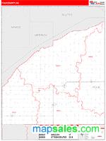 Polk County, NE Wall Map Zip Code