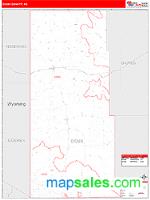 Sioux County, NE Wall Map Zip Code
