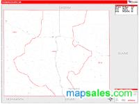 Thomas County, NE Wall Map Zip Code