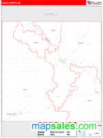 Valley County, NE Wall Map Zip Code