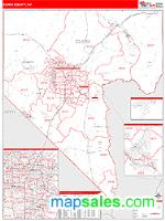 Clark County, NV Wall Map Zip Code