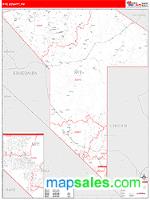 Nye County, NV Wall Map Zip Code