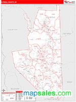 Carroll County, NH Wall Map Zip Code