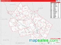Merrimack County, NH Wall Map Zip Code