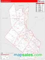 Strafford County, NH Wall Map Zip Code