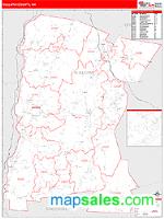 Sullivan County, NH Wall Map Zip Code