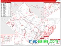 Atlantic County, NJ Wall Map Zip Code